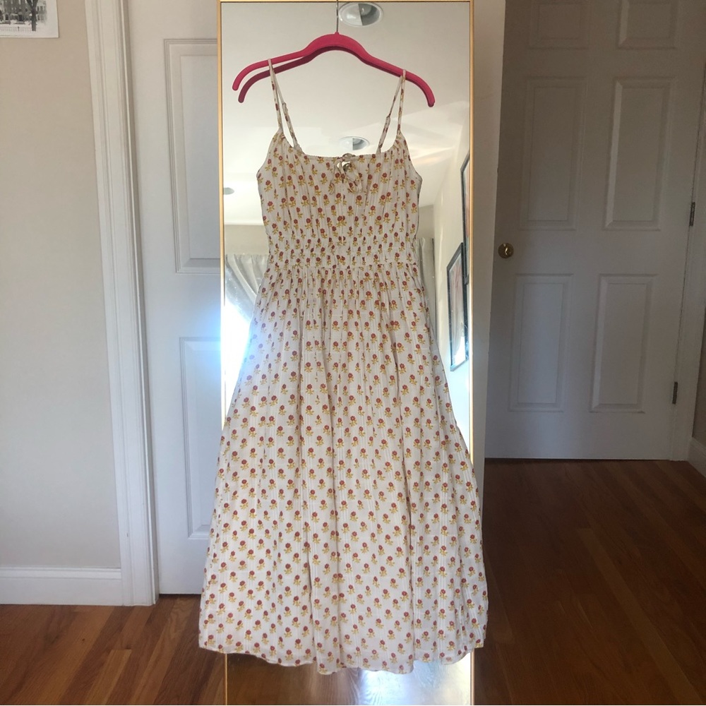 Madewell Sophia Cami Midi dress in Wild Calendula print